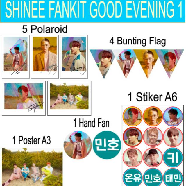 FANKIT SHINee / POLAROID SHINee / FLAG SHINee / STIKER SHINee / POSTER SHINee / KIPAS SHINee