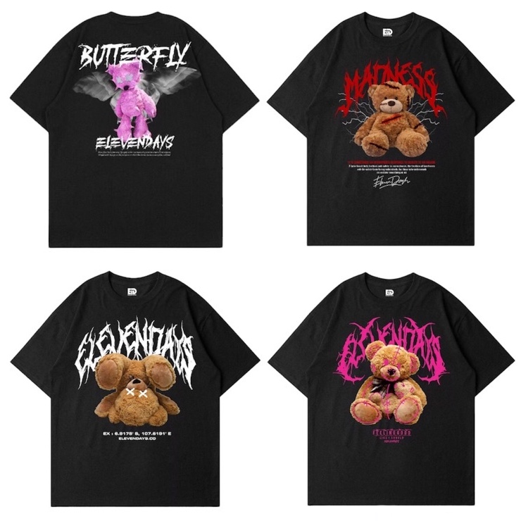 kaos bear - kaos boneka beruang - kaos teddy bear - kaos oversize - kaos pria - kaos beruang - kaos 