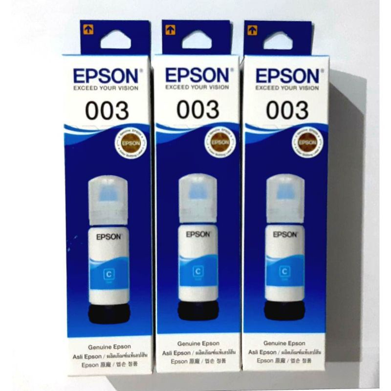 Jual Tinta Refill Epson 003 Cyan Original | Shopee Indonesia