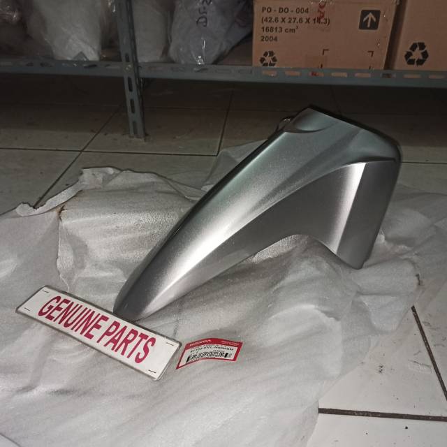 Spakbor Selebor Depan Supra X 125 Batman Silver Muda 61100-KVL-N00DSM Ori Orginal Ahm