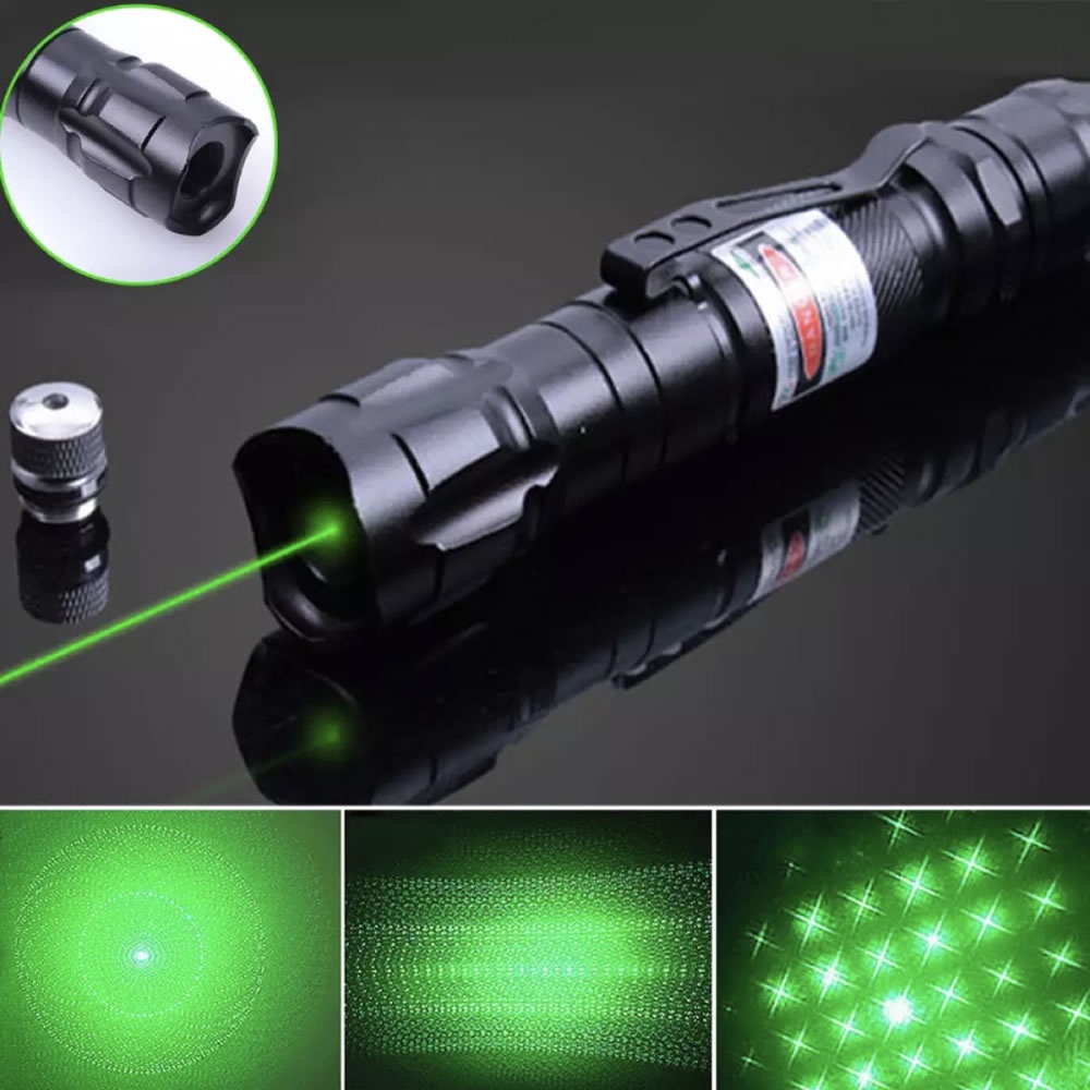 Green Laser Pointer 303 / Senter Jarak Jauh Presentasi Rechargeable