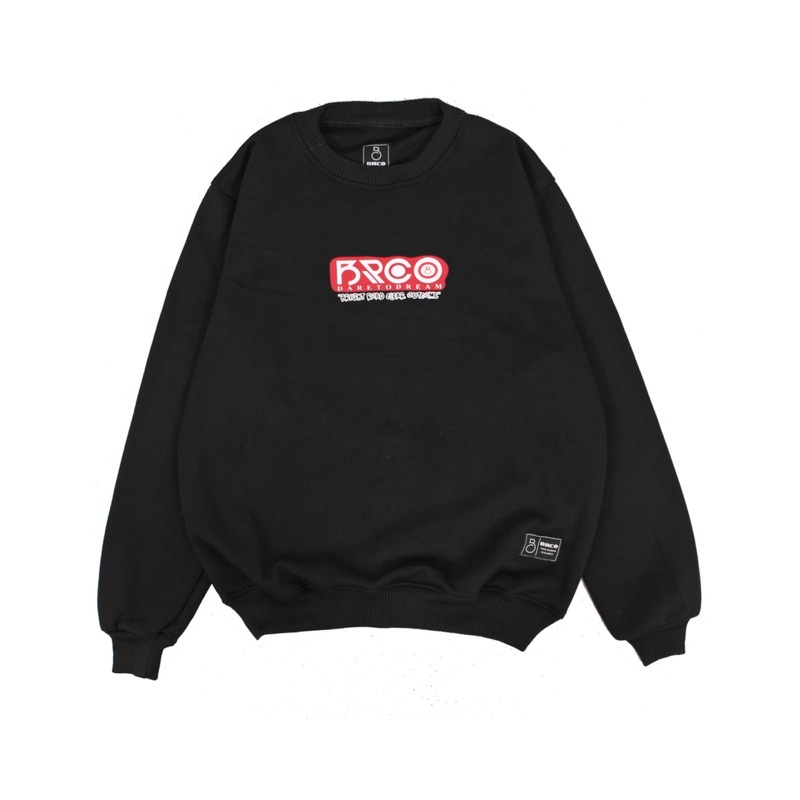 (BISA COD)Sweatshirt CREWNECK BRCO APPAREL Orginal Black Edition