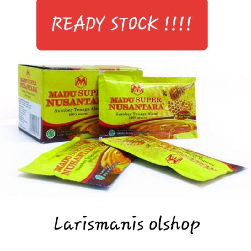 

Madu Nusantara Super 10 Sachet @20gr