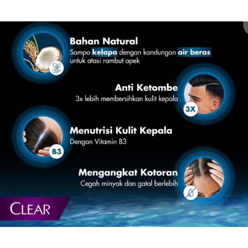 Clear Shampoo Anti Ketombe | Dandruff 160ml