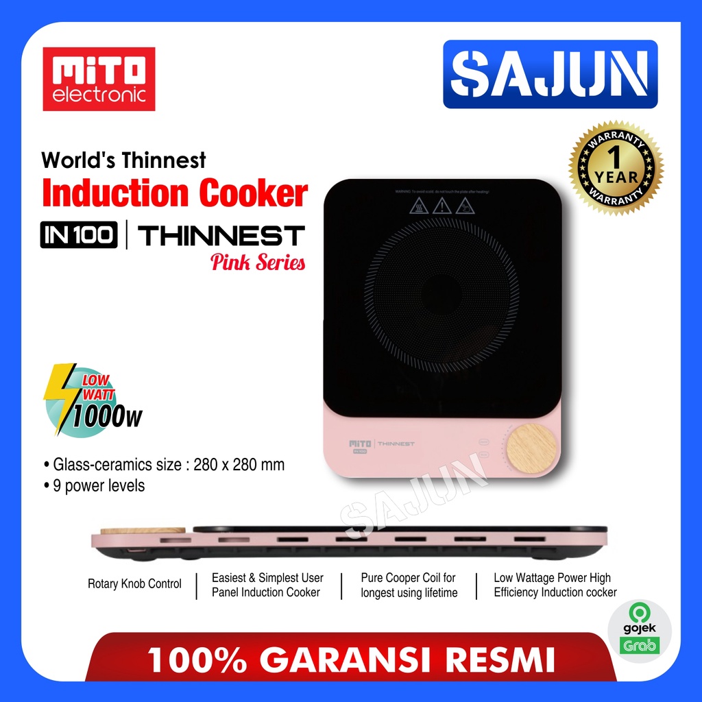 Mito Induction Cooker IN-100 Kompor Induksi IN100 Tertipis