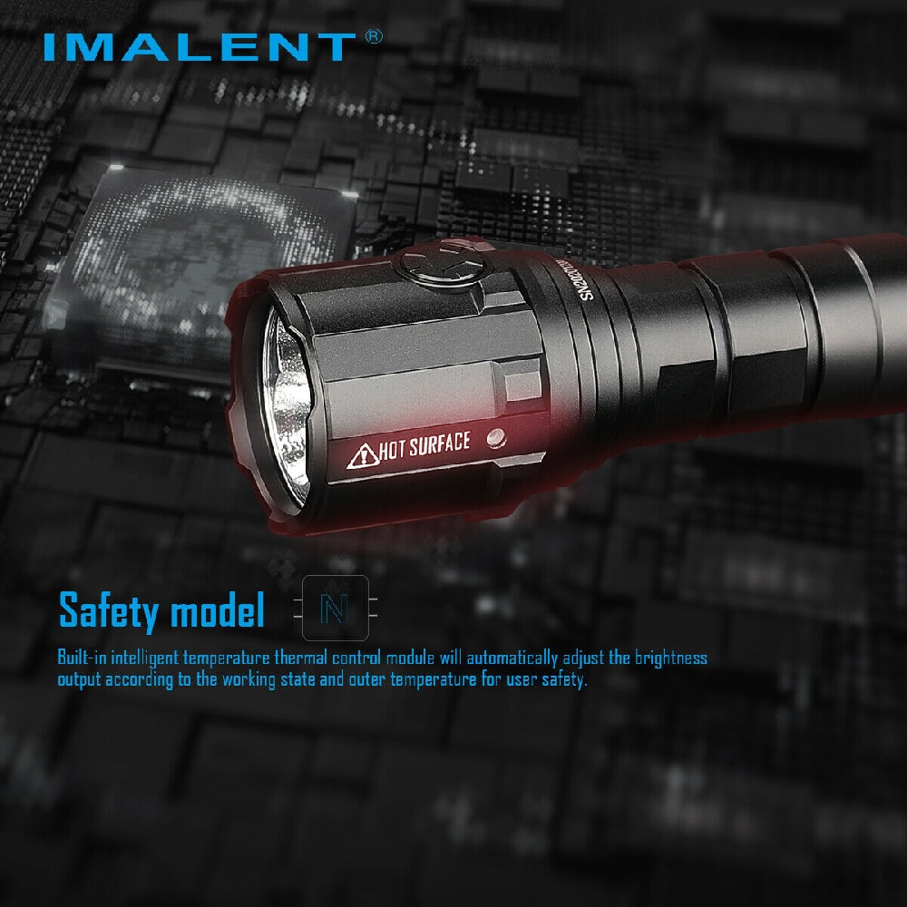 IMALENT R30C - Mini EDC Flashlight 9000 Lumens - Senter EDC Camping Hiking Emergency Portabel Super Terang 9000 Lumens