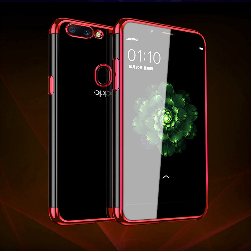 Soft Case Silikon Tpu Bening Transparan 3 In 1 Untuk Oppo