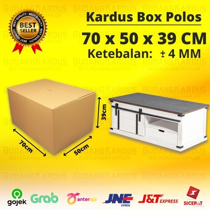 

Kardus - Karton - Box Polos Jumbo Besar - Ukuran 70 X 50 X 39 Cm 073