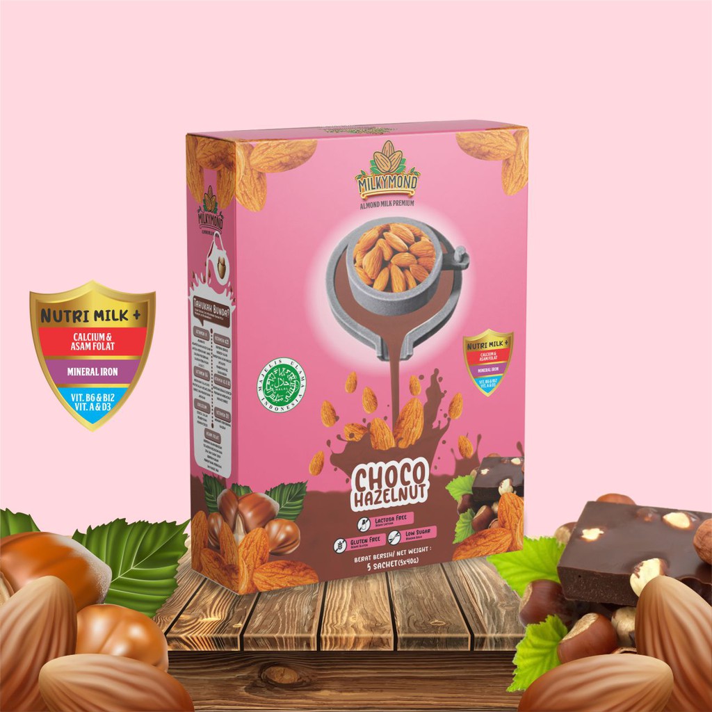 Pelancar Asi Booster Susu Almond Milkymond Nutrisi Ibu Hamil &amp; Menyusui 200gr