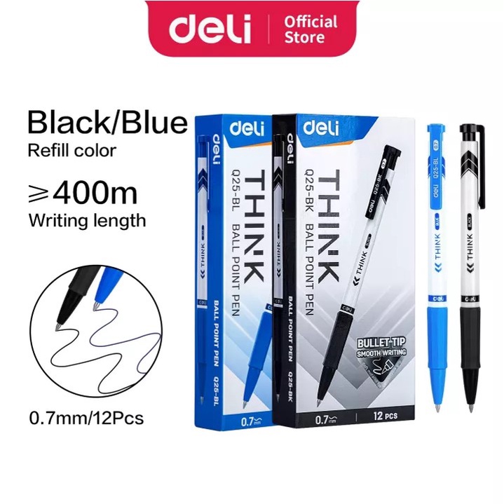 

DELI Ballpoint Pen EQ25 0.7mm