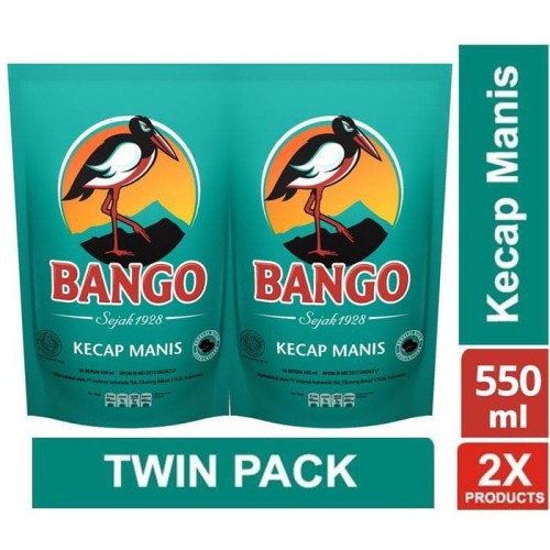 

Kecap Bango Kecap Manis isi 2 Pouch Flatpack 520Ml Twin Pack