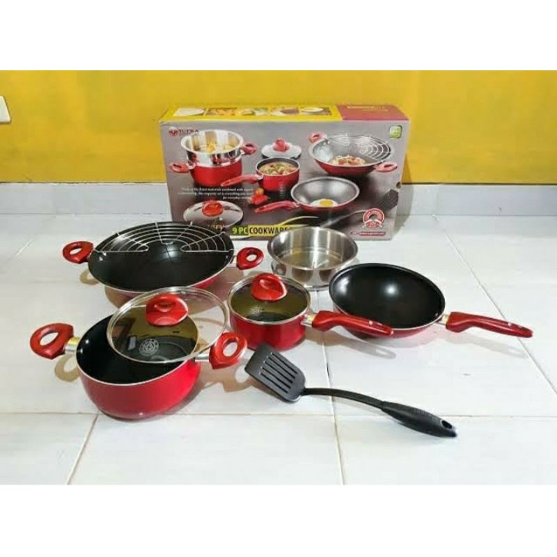 PANCI SUPRA SATU SET SPATULLA 9 SET WARNA MERAH RP 500.000