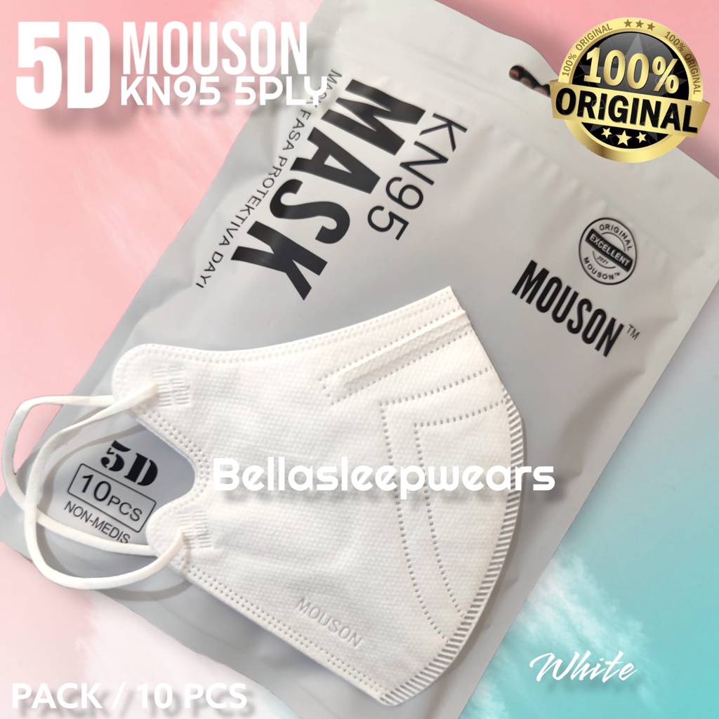 NEW 5D KN95 MOUSON - MASKER MOUSON KN95 5D 5PLY EMBOS - ORIGINAL BRANDS