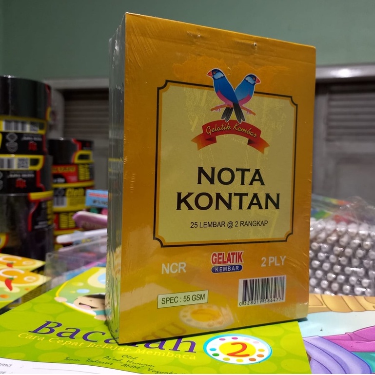 Nota Kontan Gelatik Kembar 2 Rangkap Ukuran Kecil