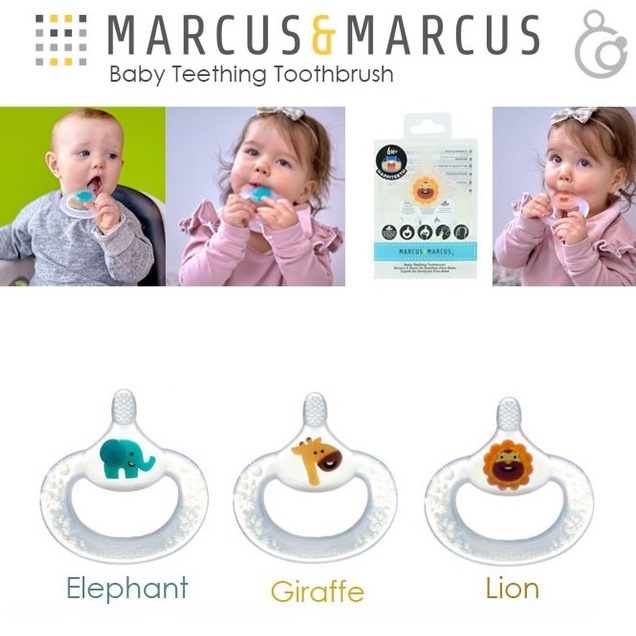 Mainan Gigitan Bayi &amp; Sikat Gigi Bayi Marcus and Marcus Baby Teething Toothbrush