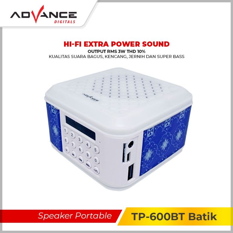 Speaker bluetooth advance tp600 advance tp 600