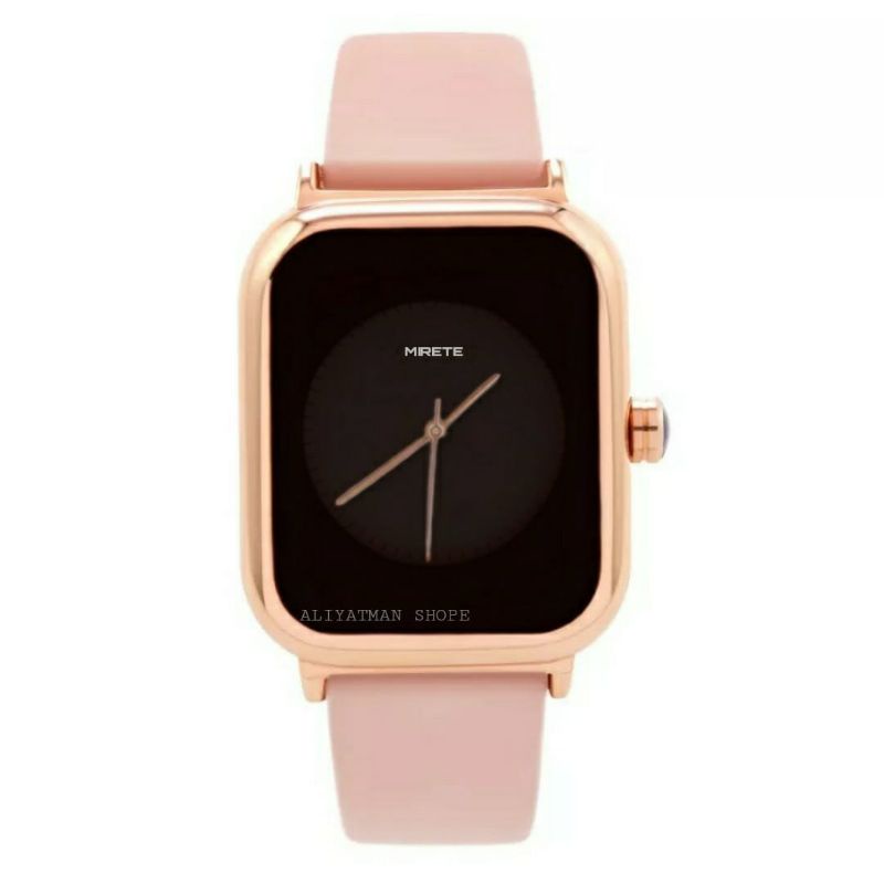 JAM TANGAN CEWEK MIRETE ORIGINAL STRAP SILIKON IMPORT FASHION WANITA_JAM TANGAN CEWEK  TAHAN AIR CASE ROSGOLD MIRETE ORIGINAL JAM TANGAN KASUAL WANITA STRAP SILION PERSEGI MODEL MEWAH FREE BATRAI CADANGAN