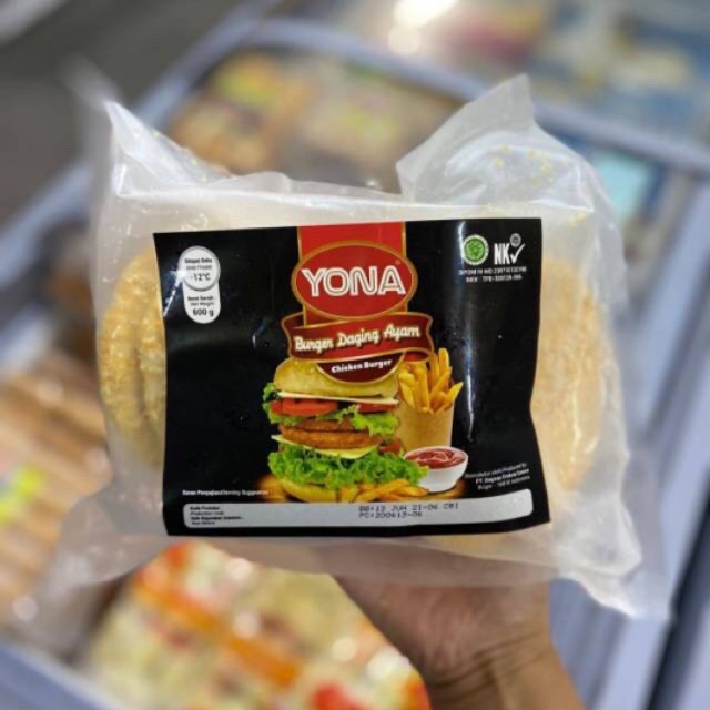 

Yona Chicken Burger Ayam 600 gram