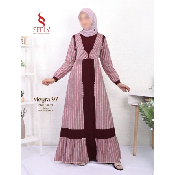 SEPLY MEYRA 97 MAROON / GAMIS SEPLY TERBARU