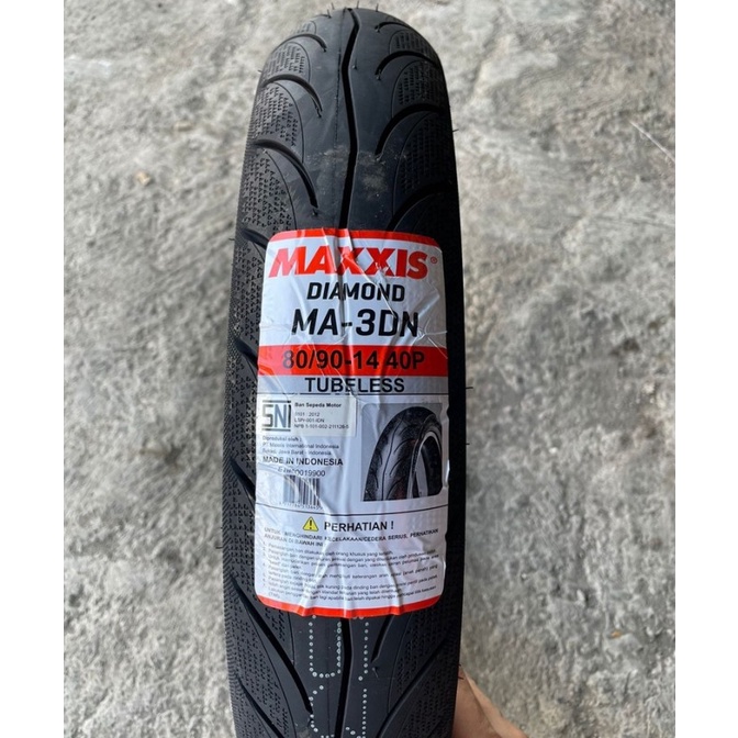 Ban Maxxis Diamond 80/90-14 Tubeless Free Pentil Ban Matic Ring 14 Honda Yamaha Suzuki