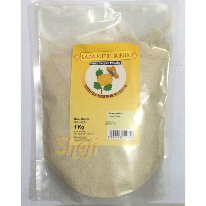 

vd2011c Lada Putih Bubuk Cap Boenga Koepoe Kopoe (Bunga Kupu Kupu) 1Kg Fsfs201