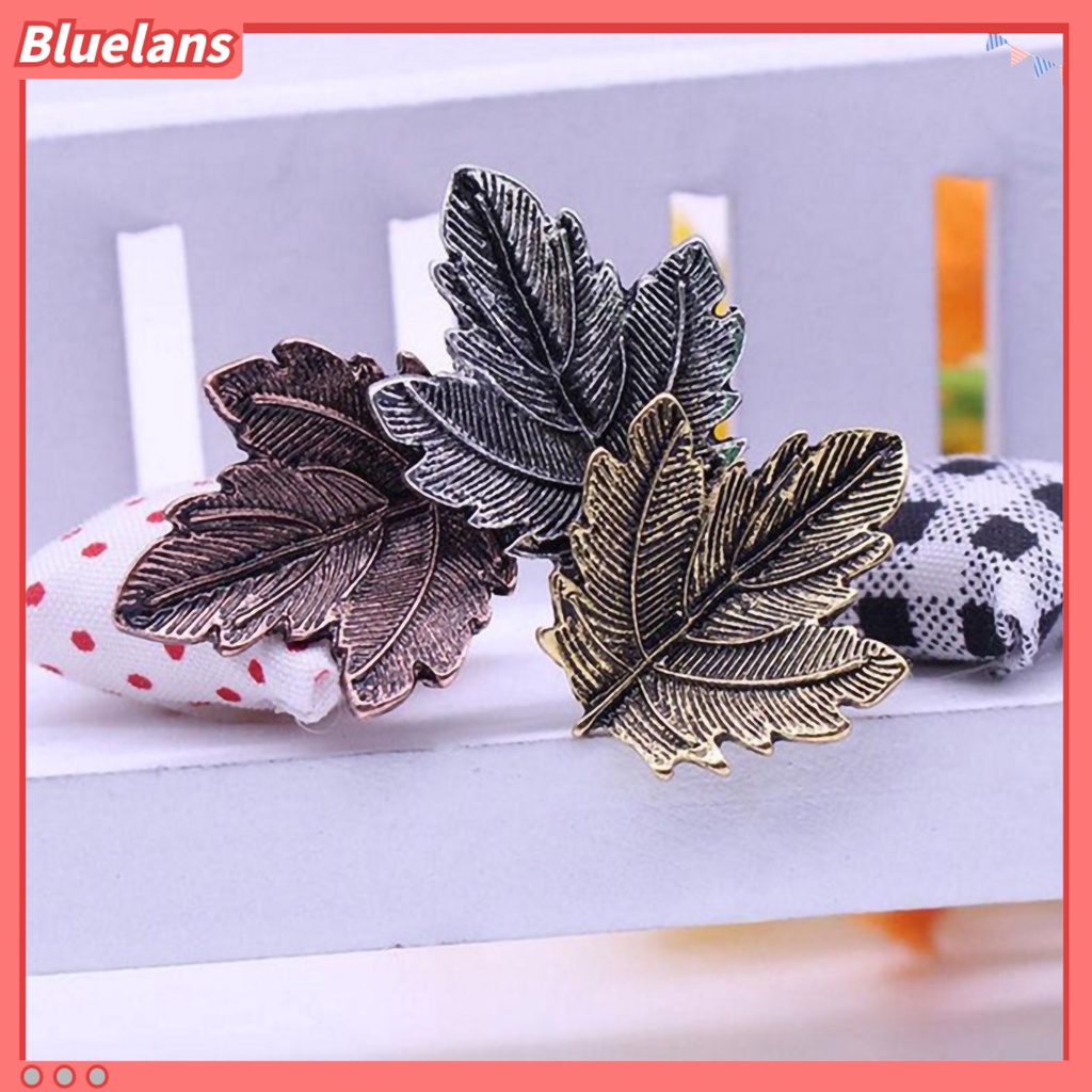 Bluelans Vintage Three Leaves Alloy Brooch Pin Scarf Sweater Dress Women Decor Gift