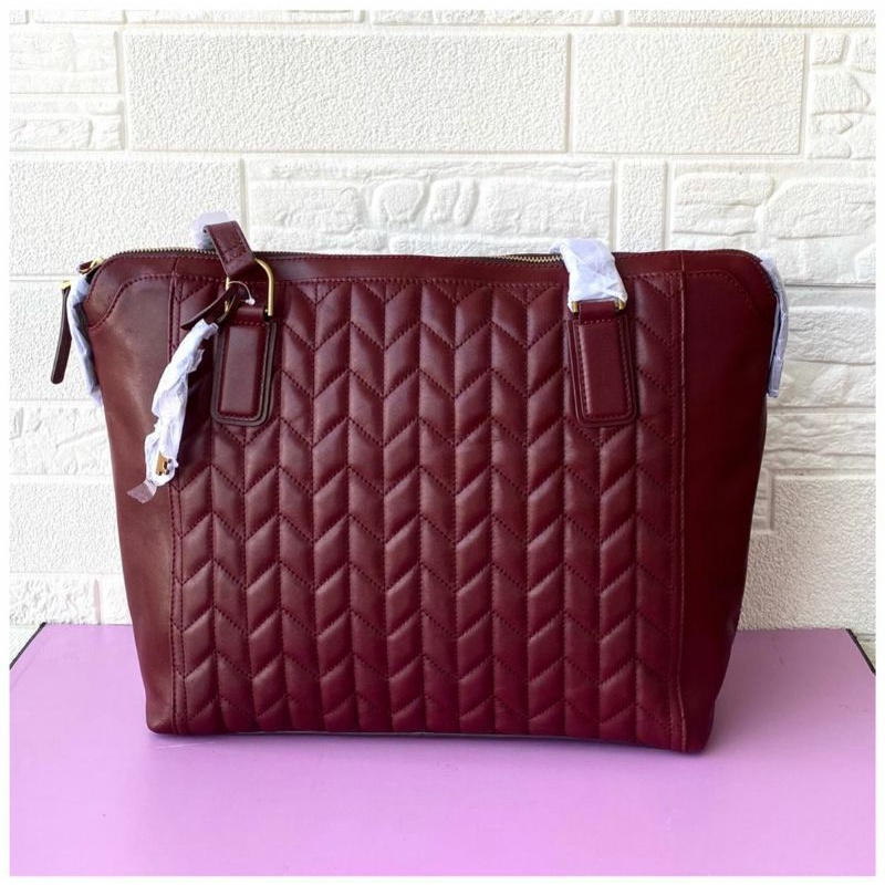 tas wanitaFOSSIL jacqueline multi wine tote bag