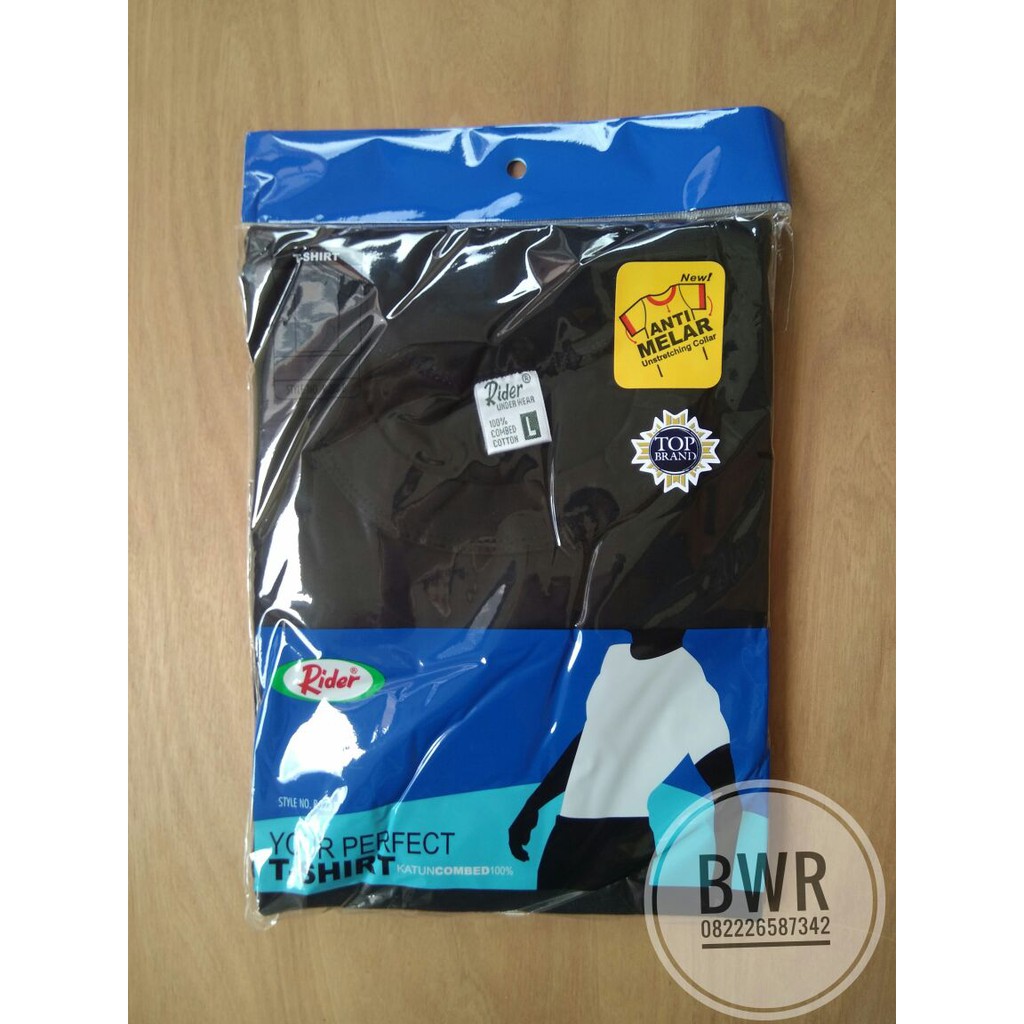 OBLONG RIDER  O Neck Hitam kaos  rider  Kaos  Hitam polos  