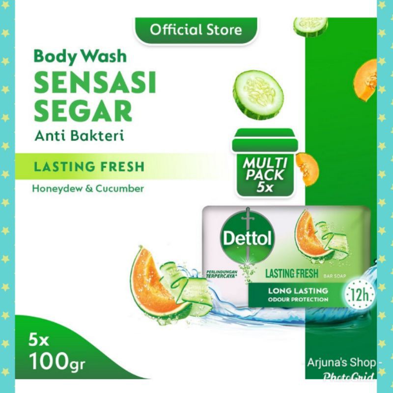 Sabun Batang DETTOL Bundle Besar 5 x 100gr