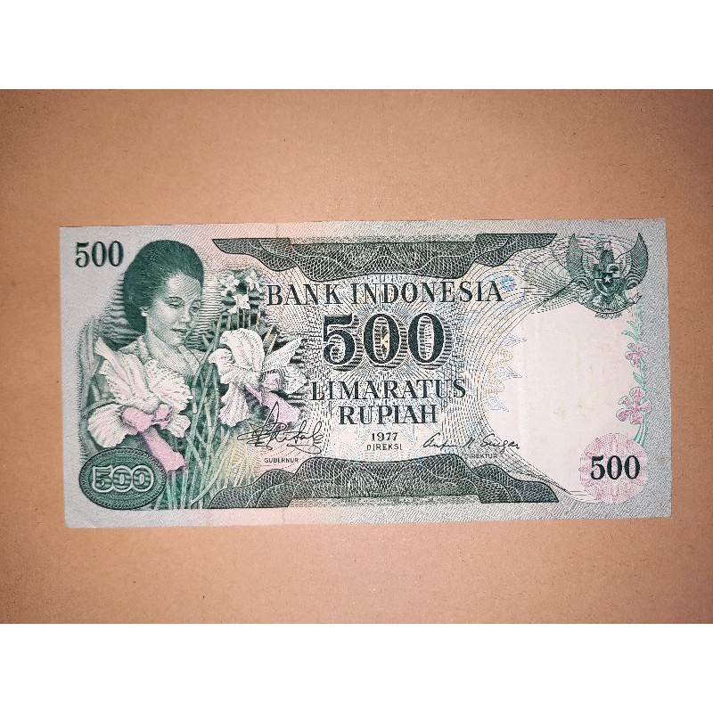 uang kuno 500 rp ibu konde tahun1977