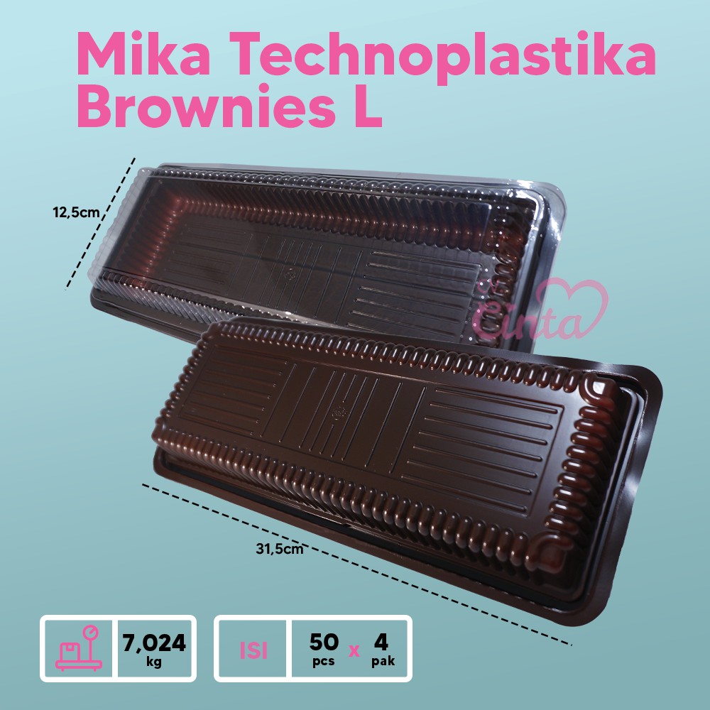 Mika Brownies Besar Kotak Brownies L Kotak Kue Cake Brownis