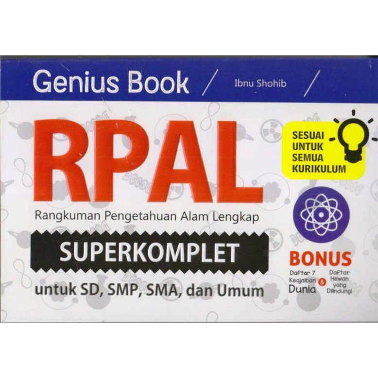 BUKU GENIUS BOOK RPAL SUPERKOMPLET oleh Ibnu Shohib - ORIGINAL