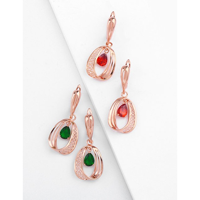 LRC Anting Tusuk Fashion Ring Circle Earrings F58845