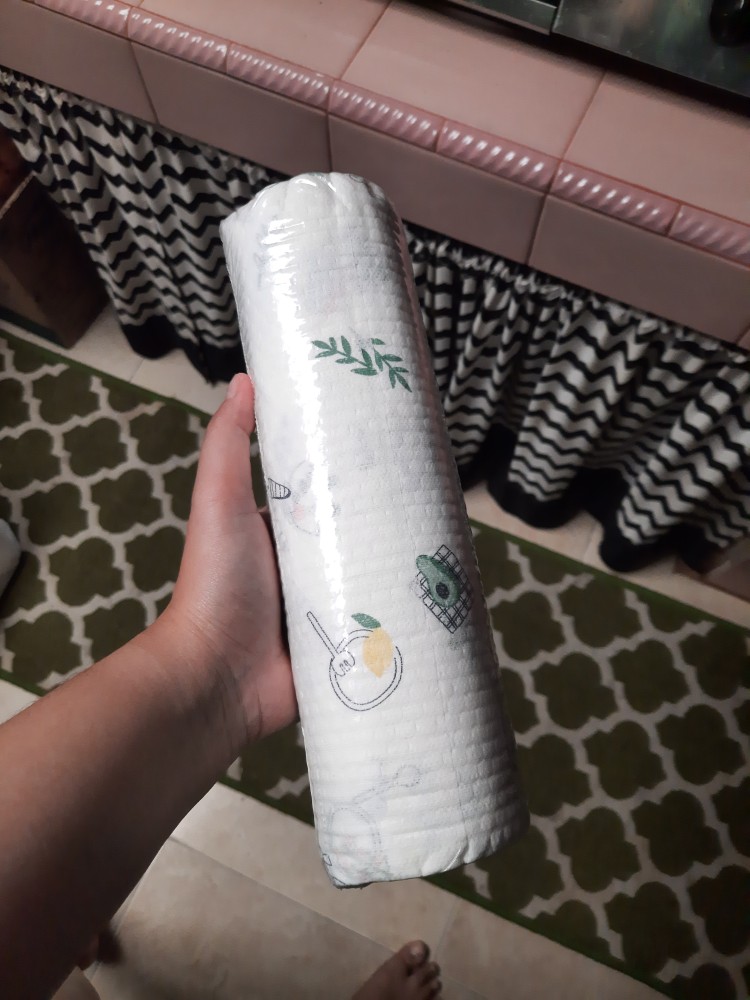 Elber Hl0133 Kertas Tissue Roll Nyerap Minyak Lembut Pembersih Alat Dapur Bisa Digunakan Kembali