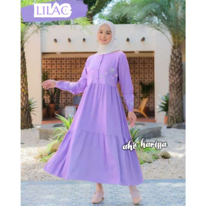 Dress Wanita Gamis Busui Terbaru dan Termurah Jumbo Motif Terkini Kanaya