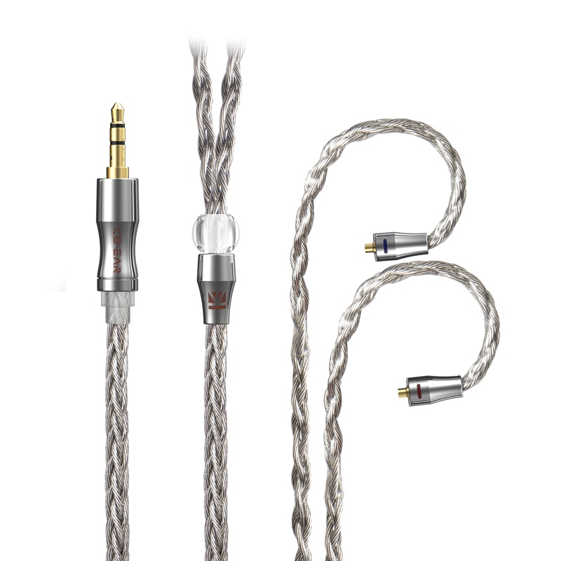 Kbear Kabel 8 core Graphene Lapis Tembaga Dengan MMCX / 2PIN Untuk BLON BL03 KBEAR KB04