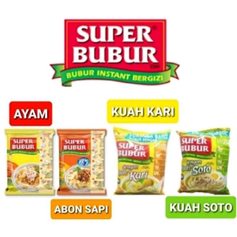 

1 DUS/40 PCS SUPER BUBUR ALL VARIAN