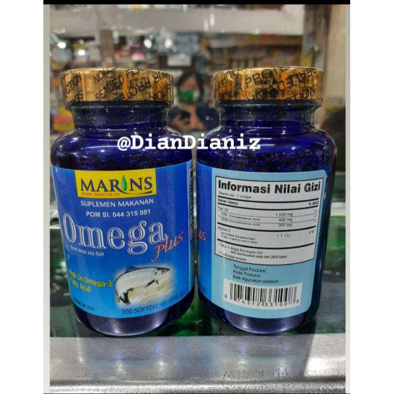 MARINOX OMEGA 3 PLUS EPA&DHA ISI 100 SOFGEL