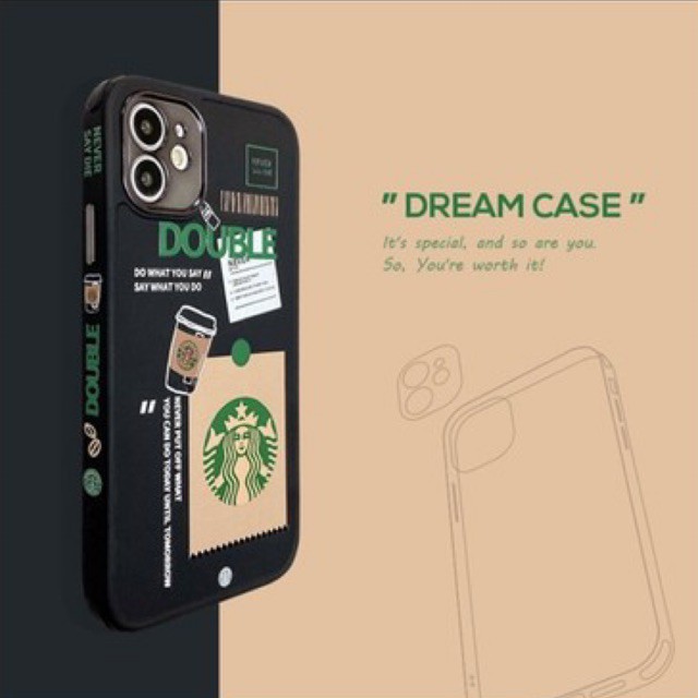 BLACK MATTE SOFTCASE MCDONALDS STARBUCKS TPU SAMSUNG VIVO