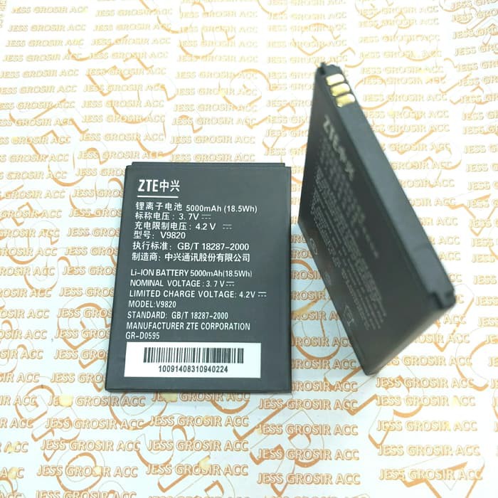 Baterai Battery Original ZTE Blade A5 Bolt V9820 4G Lte N986 Andromax V V1 V2 Li3823T43P3h735350