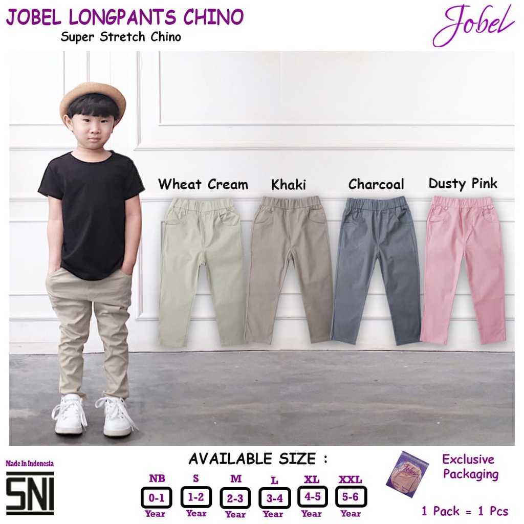 Jobel Celana Panjang Chino 0-6 Tahun Long Pants Longpants Chinos Unisex  CBKS SO