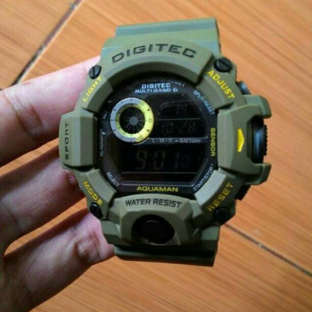 Jam Tangan Sporty Digitec Aquaman Original Green Army