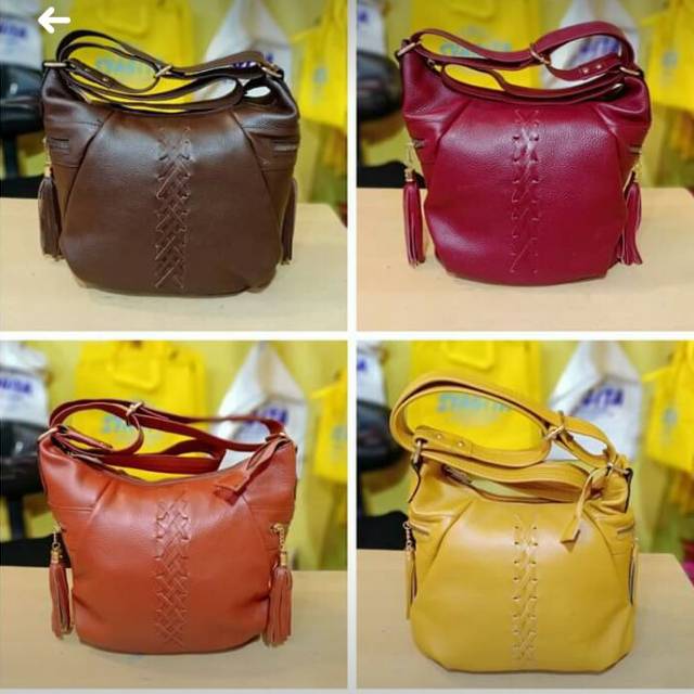 Tas kulit asli Garut Sukaregang