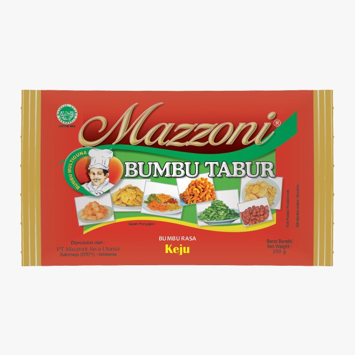 

Bumbu Tabur Mazzoni Keju 250 Gram