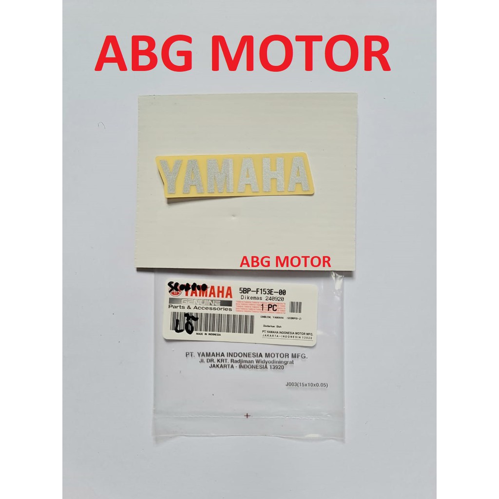 STIKER EMBLEM TOOLBOX TOOL BOX LOGO YAMAHA RX KING ORIGINAL 5BP-F153E-01