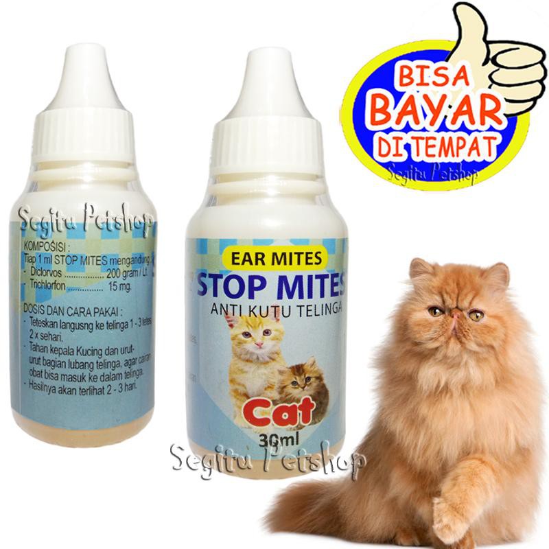 OBAT SAKIT  TELINGA KUCING KUTU ANTI  SAKIT KUPING KUCING STOP MITES