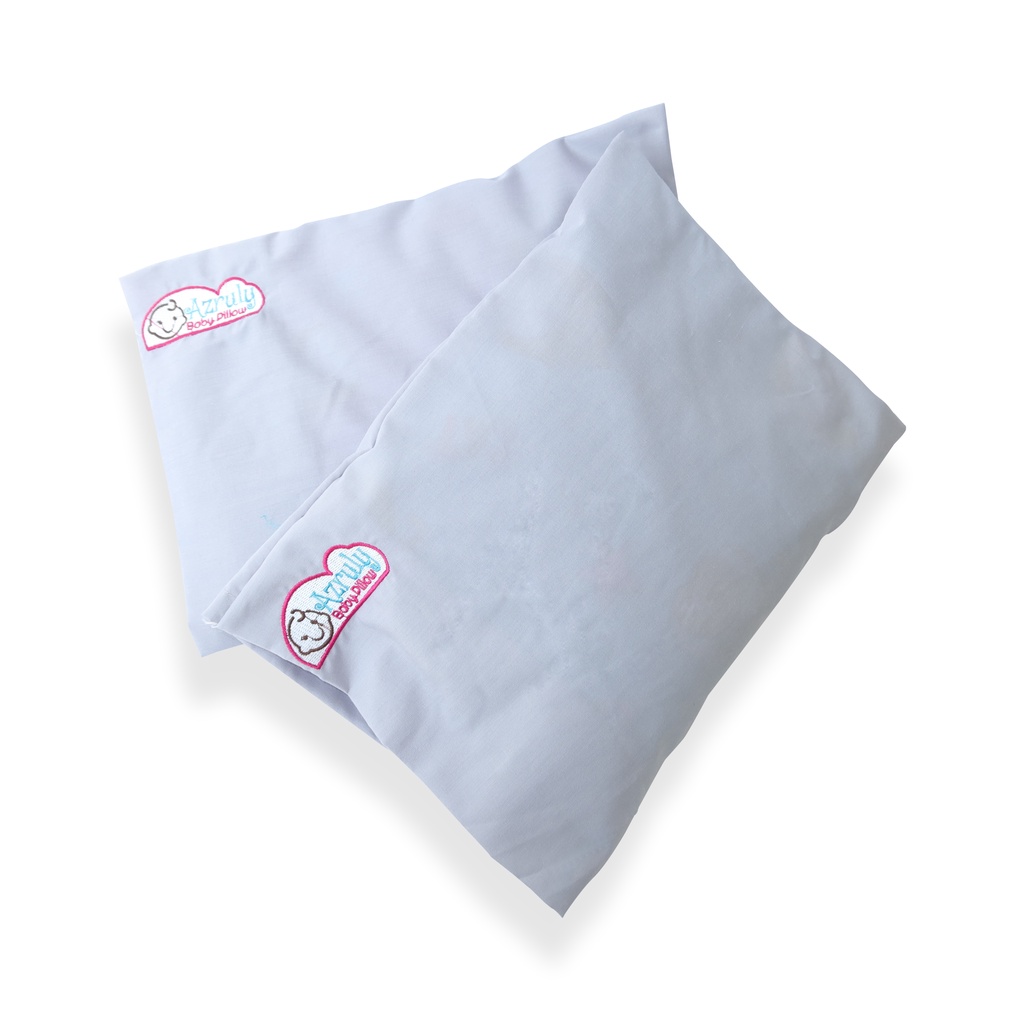 Azruly Baby Pillow + Booster Asi - Bantal Anti Peyang 100% Kulit Kacang Ijo Opsimom | 2 PCS