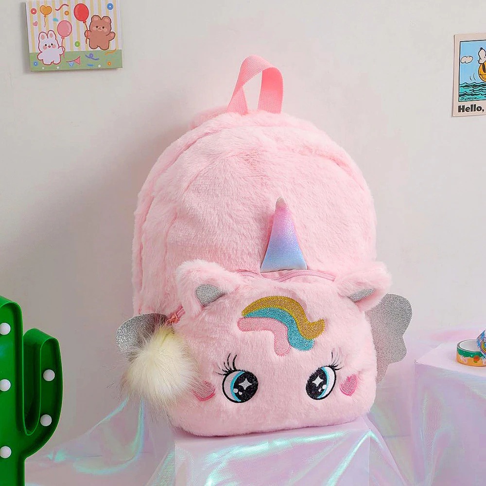 Tas Ransel Bulu Unicorn Sayap Anak Cewe Tas Sekolah Anak Paud Tk Tas Unicorn Bulu Import Berkualitas Kado Anak Tas Blingberry import tas blingberry grosir