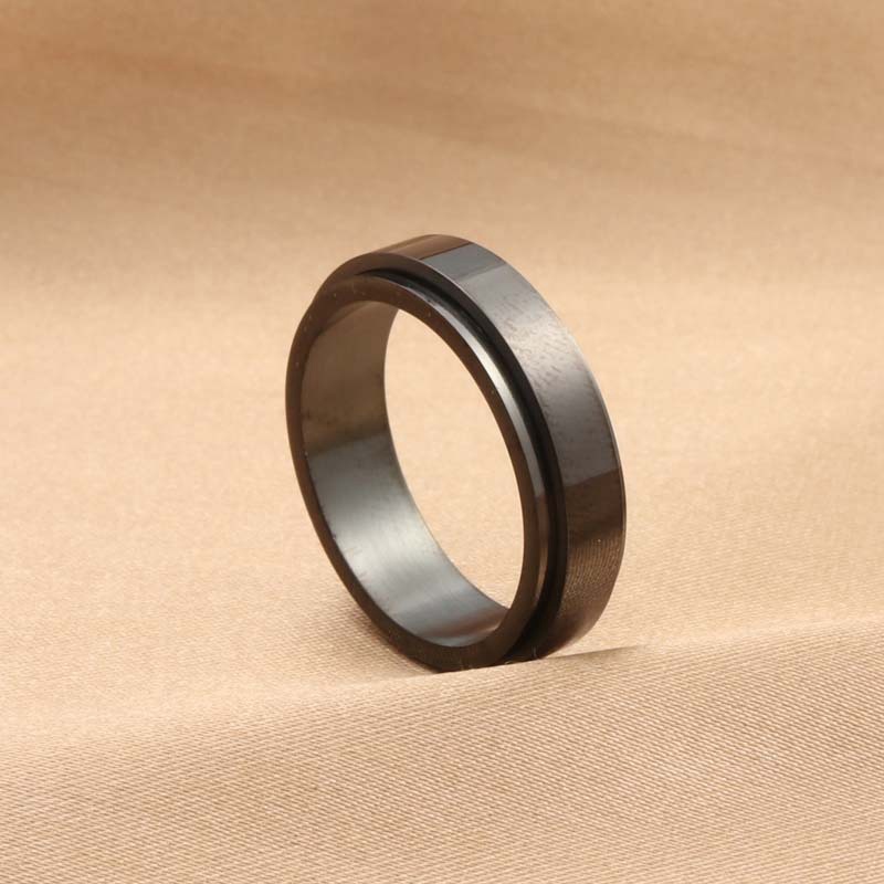 Anxiety Ring Figet Spinner Rings For Women Men Stainless Steel Rotate Freely Spinning Anti Stress Accessories Jewelry Gifts