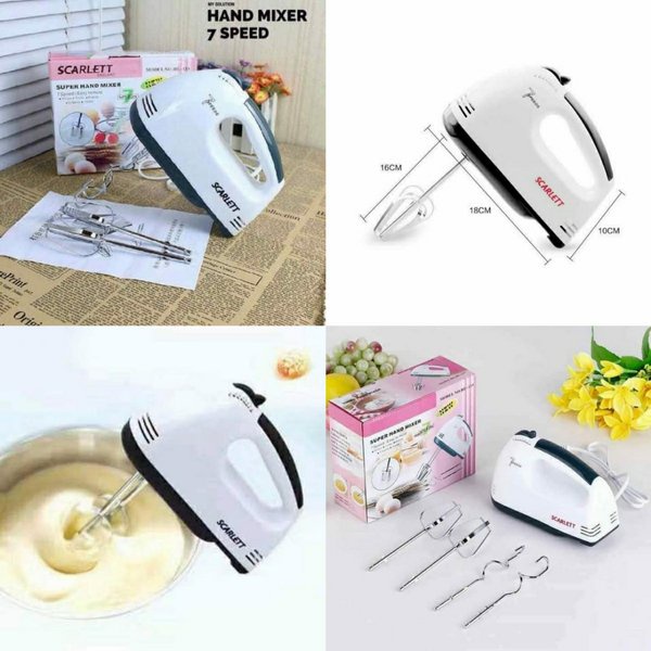 [ Cinicini ] Mixer Scarlett England Super Hand Mixer dengan 7 kecepatan